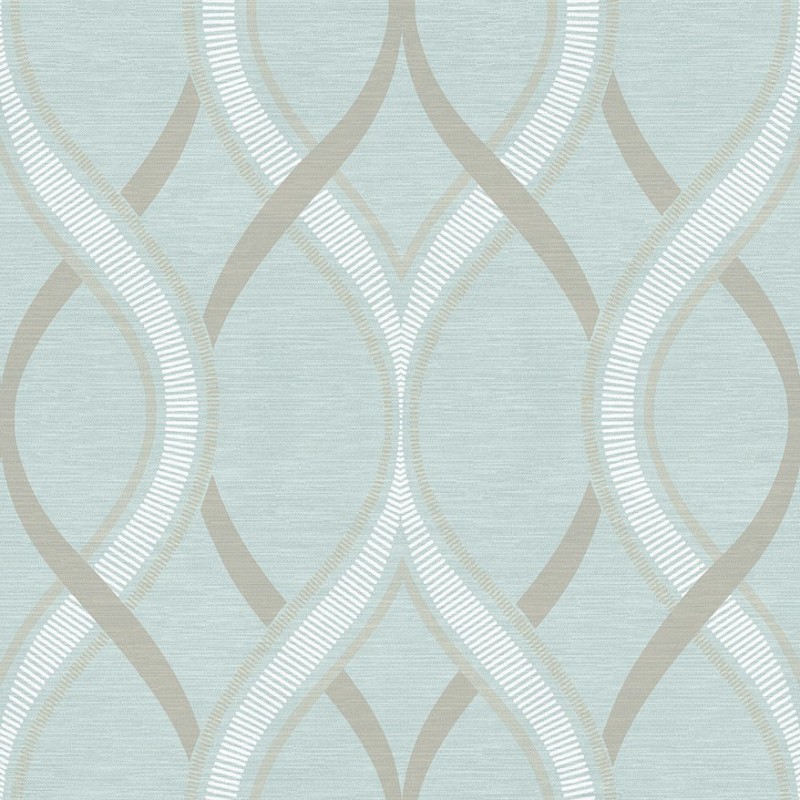 Buy Frequency Teal Blue Beige 262521851 Wallpaper Direct UK