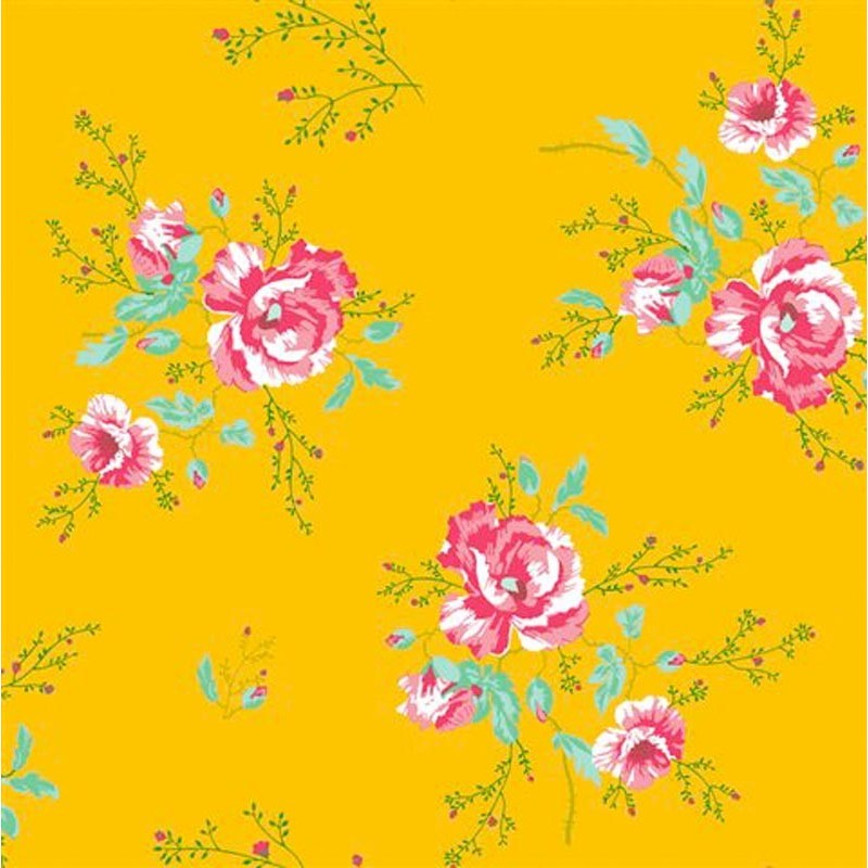 Winter Poppies Yellow Floral-2000184