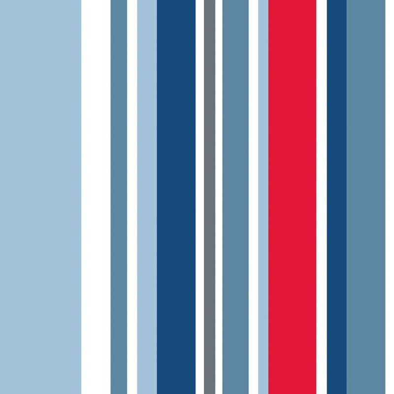 Blue Striped Wallpaper, Long Island Stripe Wallpaper, Blue