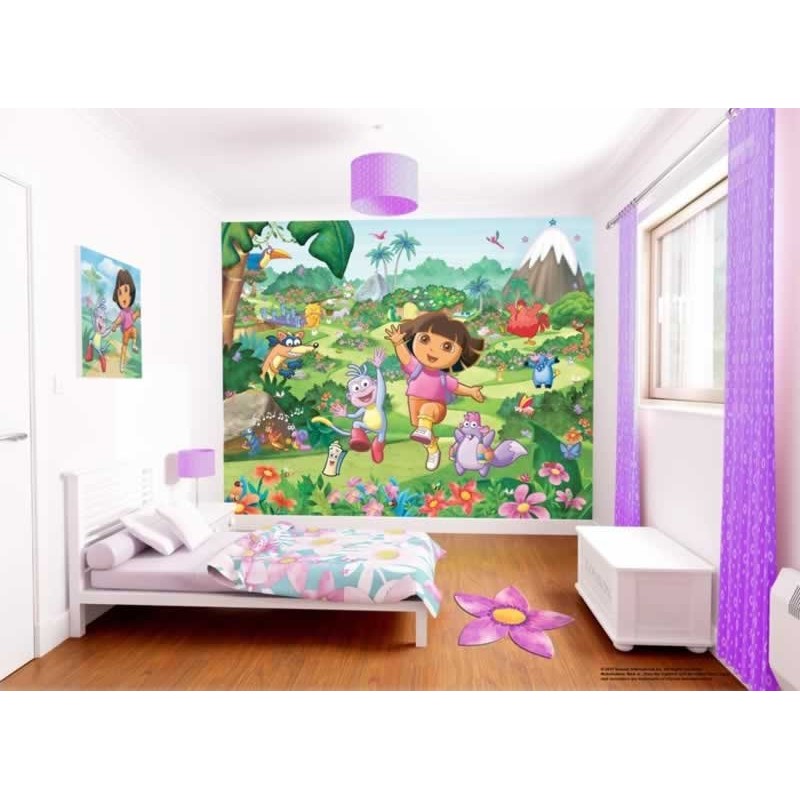Walltastic Dora The Explorer Wall Mural, Kids Wall Murals