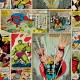 Vintage Marvel Comic Strip Wallpaper