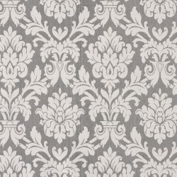 Beaune Black and White Damask