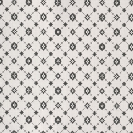 Toison Black & White Trellis Wallpaper