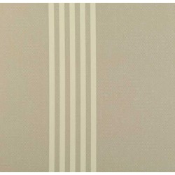 Oxford Stripe Flax Beige Wallpaper