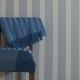 Oxford Stripe Indigo Blue Wallpaper