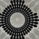 Starburst Gilver Black Wallpaper