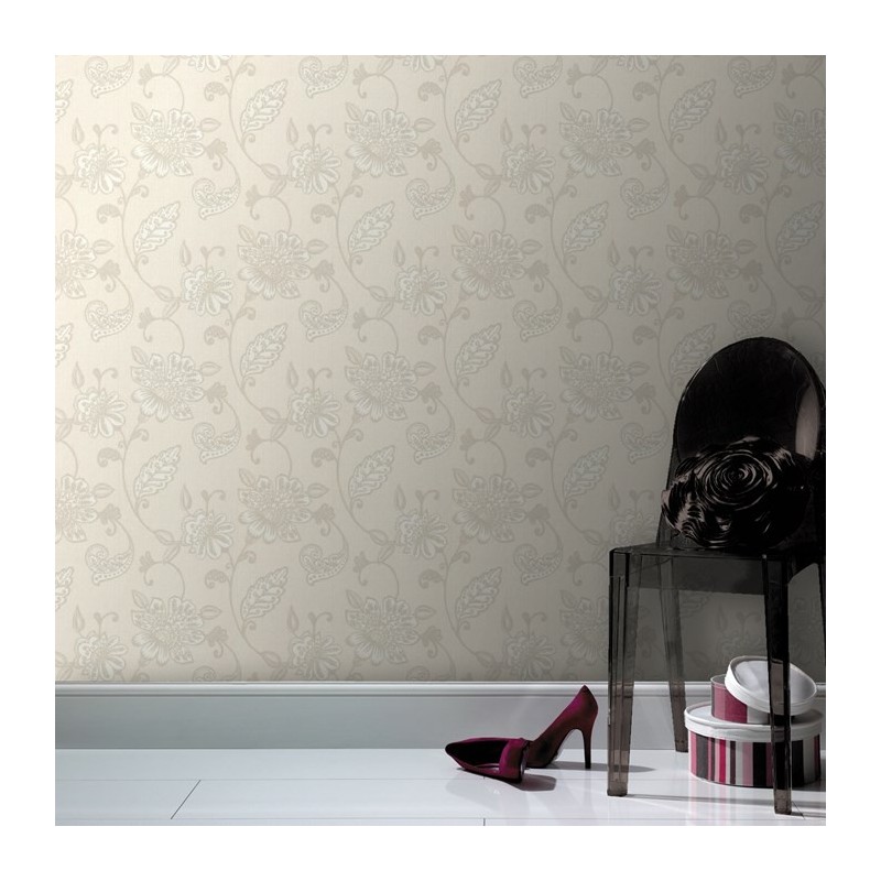 White Wallpaper | Classic Wallpaper | Juliet Wallpaper Direct