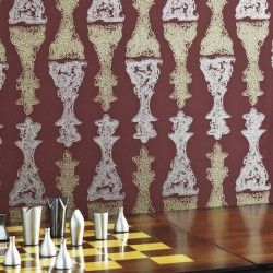 Chess Burgundy Wallpaper