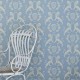 Heraldic Lion Wedgewood Blue Wallpaper