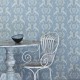 Heraldic Lion Wedgewood Blue Wallpaper