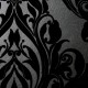 Kinky Vintage Black Flock Wallpaper | Buy Wallpaper Direct