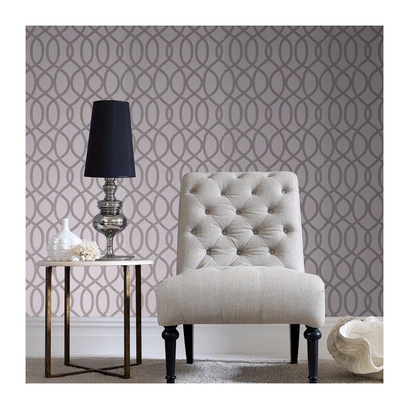 Knighsbridge Grey Flock Wallpaper Direct, Grey Flock Wallpaper