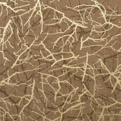 Feng Shui Brown and Gold Wallpaper