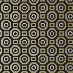 Zane Retro Metallic Gold and Black