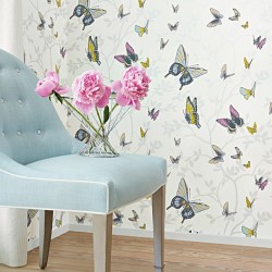 Seraphina Butterfly Metallic Silver