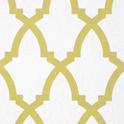 Brock Trellis Citron Yellow and White