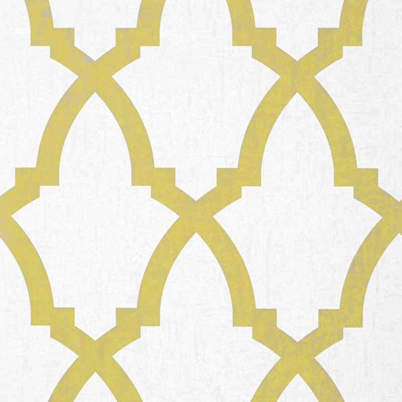 Brock Trellis Citron Yellow and WhiteAFAT6020