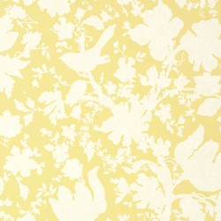 Garden Silhouette Citron Yellow Floral