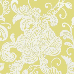 Verey Floral Damask Citron Yellow