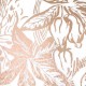 Hothouse Copper Rose and White Wallpaper
