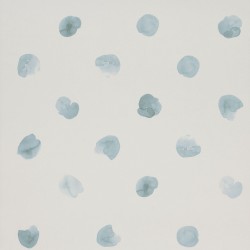 Puntos Poppy Teal Blue Wallpaper