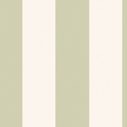 Sol Verde Green and Cream Stripe Wallpaper