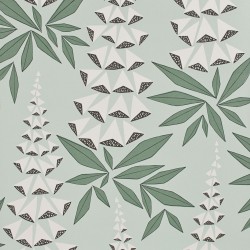 Foxglove Jade Green Wallpaper