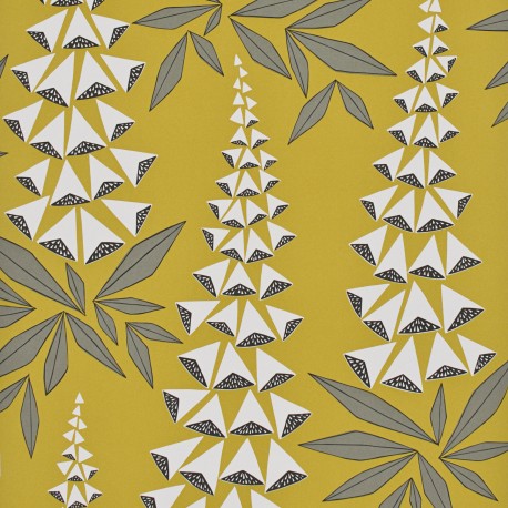 Foxglove Quince Yellow Wallpaper
