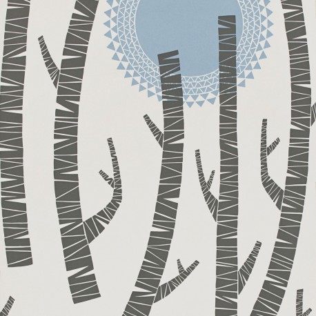 Woods Tokyo Pale Blue Wallpaper