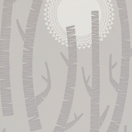 Woods Haze Light Grey Wallpaper