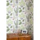 House Plants Olive Green Wallpaper