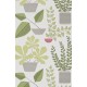 House Plants Olive Green Wallpaper