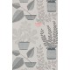 House Plants Pompeii Grey Wallpaper