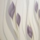 Peace Plum Purple and Cream Wallpaper