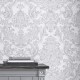 Montague Silver Grey Wallpaper