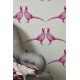 Pheasant Pink & Grey Wallpaper