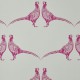 Pheasant Pink & Grey Wallpaper