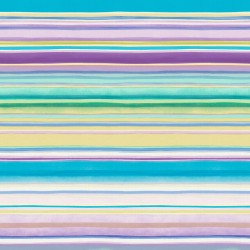 Drip Blue and Purple Striped Wallpaper