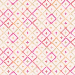 Kisu Pink and Orange Diamond Wallpaper