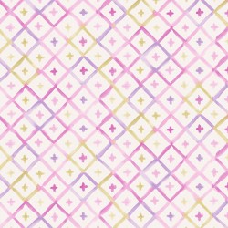 Kisu Pink and Orange Diamond Wallpaper