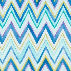 Tepi Blue and Purple Zig Zag Wallpaper