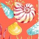 Conchas Green and Blue Sea Shell Wallpaper