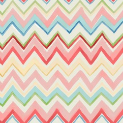 Zig Zag Multicoloured Pink Wallpaper