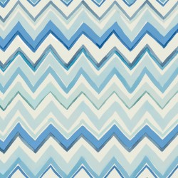 Zig Zag Multicoloured Green Wallpaper