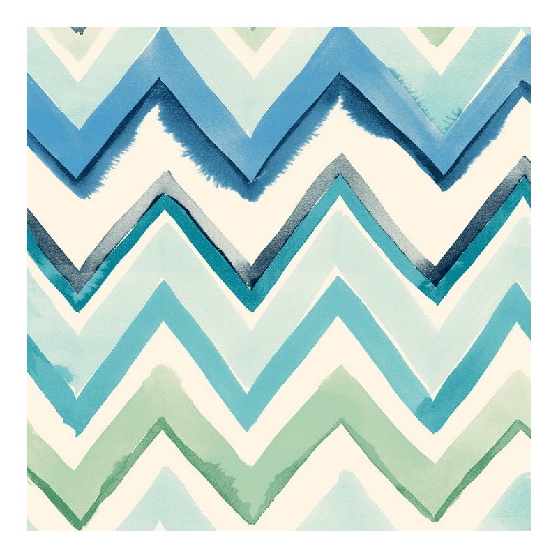 Zig Zag Multicoloured Blue Wallpaper | Zig Zag 41 W-03