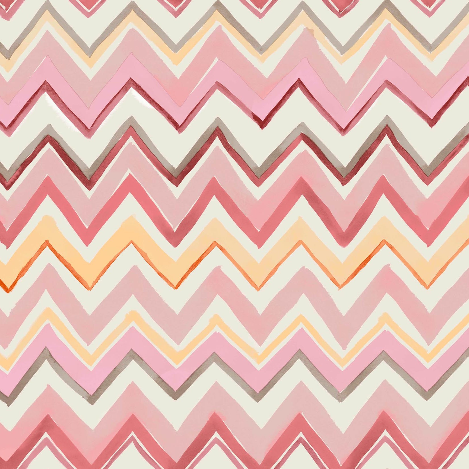 Zig Zag Multicoloured Pale Pink Wallpaper | Zig Zag 41 W-04 Zig Zag Multicoloured Pale Pink Wallpaper | Zig Zag 41 W-04