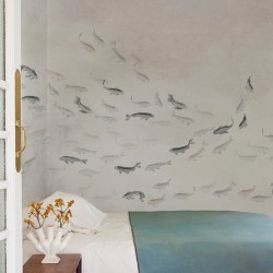 Koi Light Fish Wall Mural