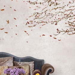 Eolia Autumn Red Wall Mural