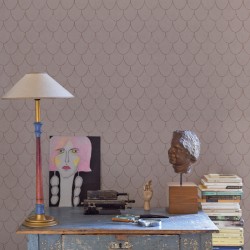 Hemingway Nude Taupe Wallpaper