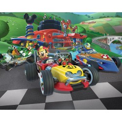 Walltastic Mickey Mouse Roadster Racers Wall Mural